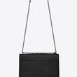 Saint Laurent Small Sunset Bag Black Grained