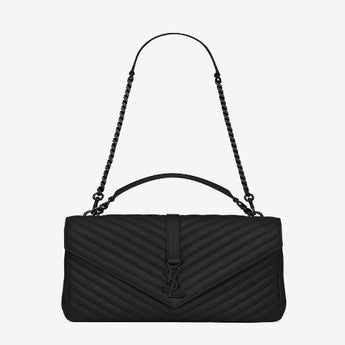 Saint Laurent Medium College Bag In Black