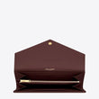 Saint Laurent Monogram Large Flap Wallet Dark Red De Poudre