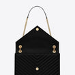 Saint Laurent Large Envelope Chain Bag Black