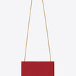 Saint Laurent Medium Kate Tassel Chain Bag Red Crocodile