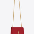 Saint Laurent Medium Kate Tassel Chain Bag Red Crocodile