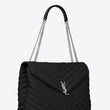 Saint Laurent Large Loulou Shopping Bag Black