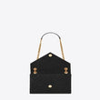 Saint Laurent Envelope Medium Bag Mix Matelassé Grain De Poudre Embossed leather Black Gold-Toned