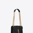 Saint Laurent Envelope Medium Bag Mix Matelassé Grain De Poudre Embossed leather Black Gold-Toned