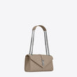 Saint Laurent Envelope Medium Bag in Mix Matelasse Grain De Poudre Embossed Leather Latte