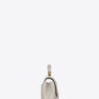 Saint Laurent Classic Medium College Monogram White Gold-Toned