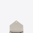 Saint Laurent Classic Medium College Monogram White Gold-Toned
