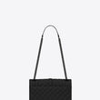 Saint Laurent Envelope Medium Bag Mix Matelassé Grain De Poudre Embossed leather Black Black-Toned