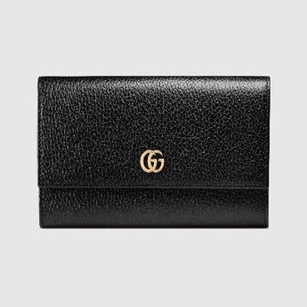 Gucci GG Leather Continental Wallet Black