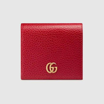 Gucci GG Leather Card Case Red