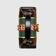 Gucci Sylvie GG Velvet Small Shoulder Bag Brown