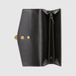 Gucci Sylvie Leather Continental Wallet Black