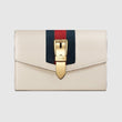Gucci Sylvie Leather Mini Chain Bag White