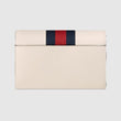 Gucci Sylvie Leather Mini Chain Bag White