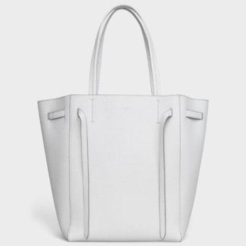 Celine Small Cabas Phantom In Soft Grained Calfskin Light Grey