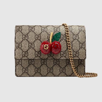 Gucci GG Supreme Mini Bag with Cherries
