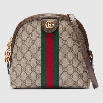 Gucci Ophidia GG Small Shoulder Bag Ebony/Beige