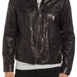 Classic Fit Leather Trucker Jacket