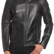 Bonded Leather Racing Jacket