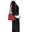 Gucci Sylvie Small Shoulder Bag Hibiscus Red