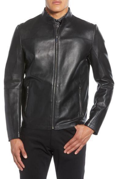 Lambskin Leather Bomber Jacket