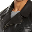 Waxy Cowhide Leather Moto Jacket