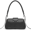 Prada Sidonie Leather Shoulder Bag Black