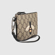Gucci Bee Print GG Supreme Cellphone Pouch