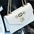 Gucci Rajah Medium Shoulder Bag White