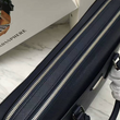 Prada Leather Briefcase Navy Blue