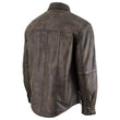 Distressed Brown Leather Jacket