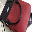 Prada Margit Leather Shoulder Bag Red