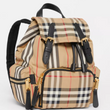 Burberry The Small Rucksack in Vintage Checkers