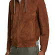 Suede Hooded Jacket