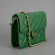 Chanel Classic Clutch Witch Chain – CWC Caviar Green Silver-Toned