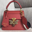 Gucci Queen Margaret Leather Bag Red
