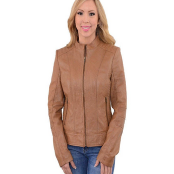 Collar Leather Jacket