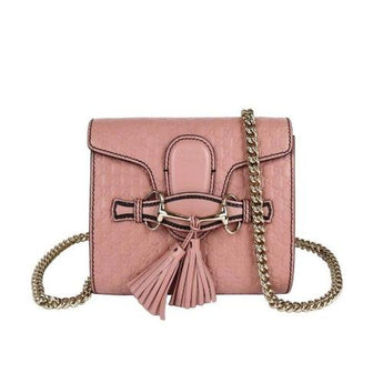 Gucci Emily Mini Micro Guccissima Bag Light Pink