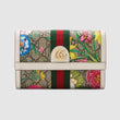 Gucci Ophidia GG Flora Continental Wallet White