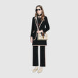 Gucci Sylvie Bee Star Small Shoulder Bag White