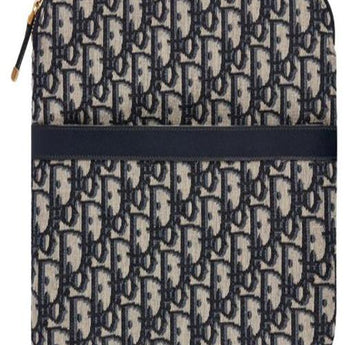 Dior Travel Kit In Blue Oblique Canvas