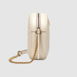 Gucci GG Marmont Mini Round Shoulder Bag White