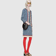 Gucci GG Marmont Mini Round Shoulder Bag Black Cerise