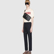 Gucci Medium Soft Leather Messenger Bag Black