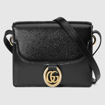 Gucci Small Leather Shoulder Bag Black
