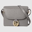 Gucci Small Leather Shoulder Bag Dusty Grey