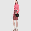 Gucci Dionysus GG Velvet Mini Chain Wallet Black Velvet
