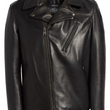 Waxy Cowhide Leather Moto Jacket