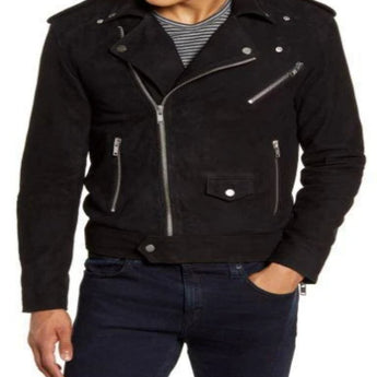 Rover Suede Moto Jacket DEADWOOD